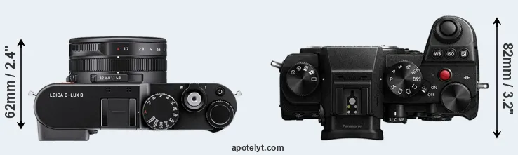 Compare D-LUX 8 versus S5 top