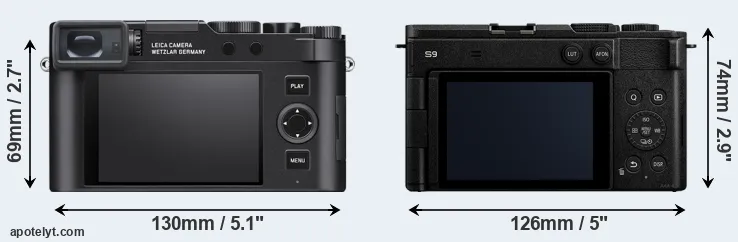 Comparison D-LUX 8 or S9 rear