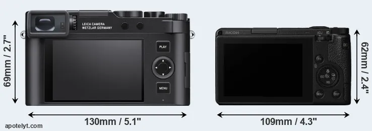 Comparison D-LUX 8 or GR III rear
