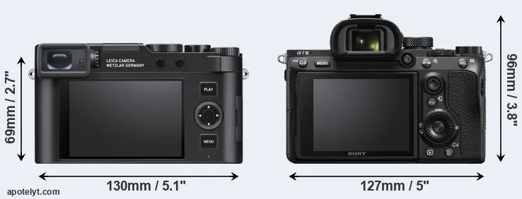 Comparison D-LUX 8 or A7 III rear