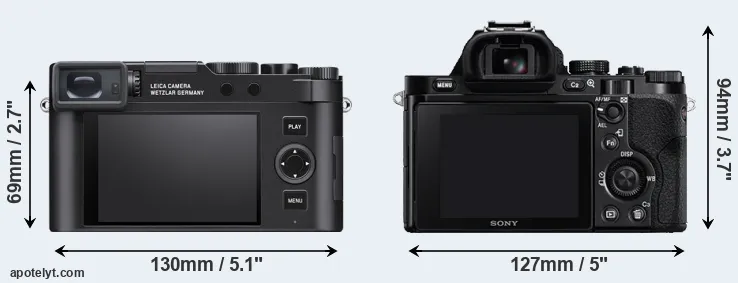 Comparison D-LUX 8 or A7 rear