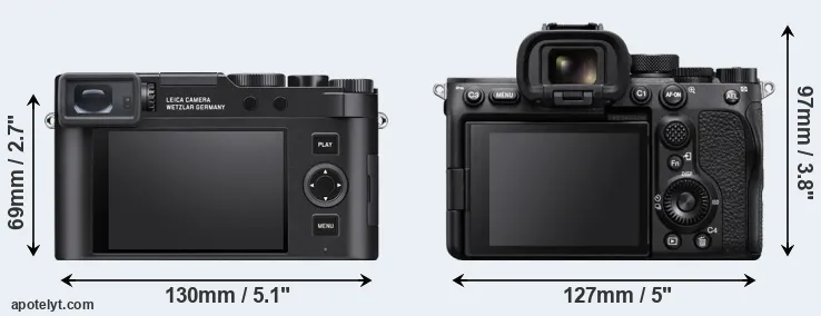 Comparison D-LUX 8 or A7S III rear