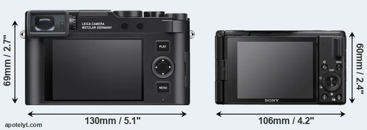 Comparison D-LUX 8 or ZV-1 II rear