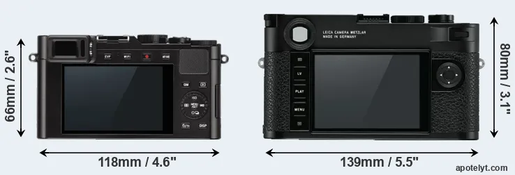 Comparison D-LUX Typ 109 or M10 rear