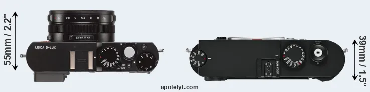 Compare D-LUX Typ 109 versus M10 top