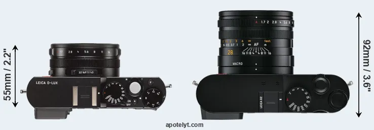 Compare D-LUX Typ 109 versus Q2 top