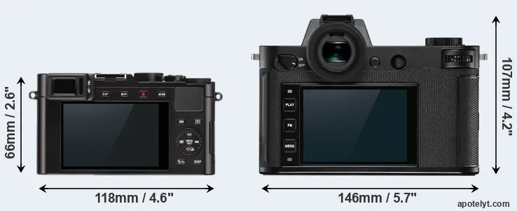 Comparison D-LUX Typ 109 or Leica SL2 rear