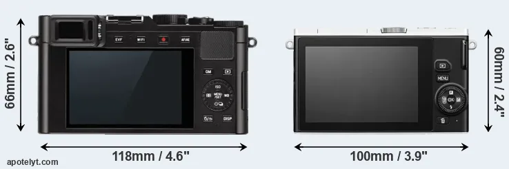 Comparison D-LUX Typ 109 or J4 rear