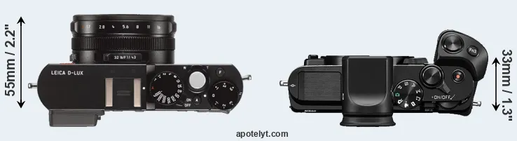 Compare D-LUX Typ 109 versus V3 top