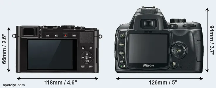Comparison D-LUX Typ 109 or D60 rear