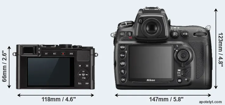 Comparison D-LUX Typ 109 or D700 rear