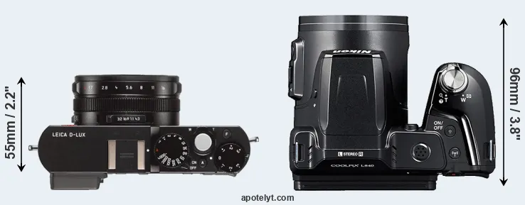 Compare D-LUX Typ 109 versus L840 top