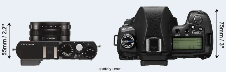 Compare D-LUX Typ 109 versus E-30 top