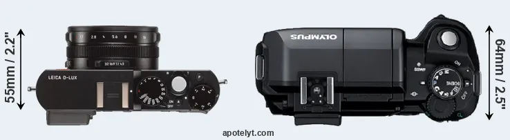 Compare D-LUX Typ 109 versus E-300 top