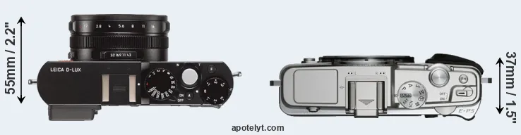 Compare D-LUX Typ 109 versus E-P5 top