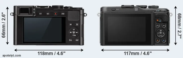 Comparison D-LUX Typ 109 or E-PL10 rear