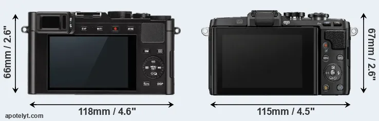 Comparison D-LUX Typ 109 or E-PL7 rear