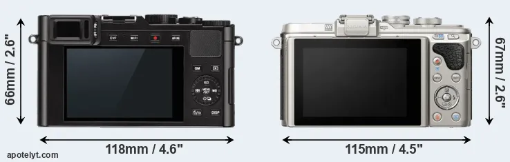 Comparison D-LUX Typ 109 or E-PL8 rear