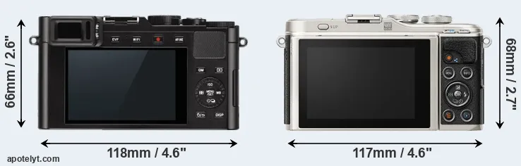 Comparison D-LUX Typ 109 or E-PL9 rear