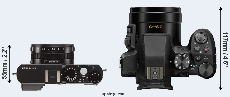Compare D-LUX Typ 109 versus FZ300 top