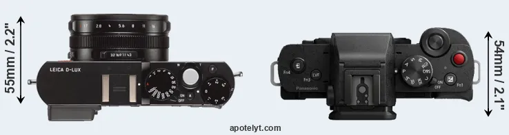 Compare D-LUX Typ 109 versus G110 top