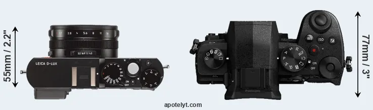 Compare D-LUX Typ 109 versus G95 top