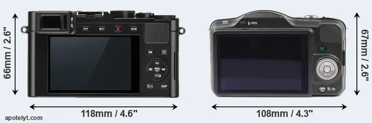 Comparison D-LUX Typ 109 or GF3 rear