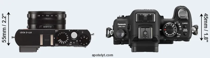 Compare D-LUX Typ 109 versus GH1 top