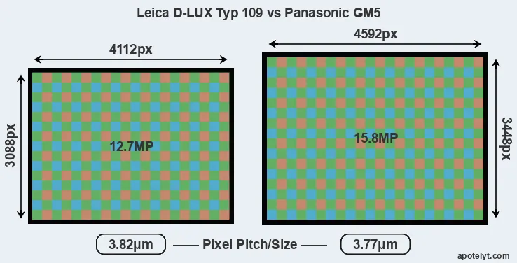 D-LUX Typ 109 versus GM5 MP