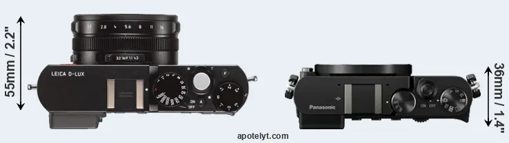 Compare D-LUX Typ 109 versus GM5 top