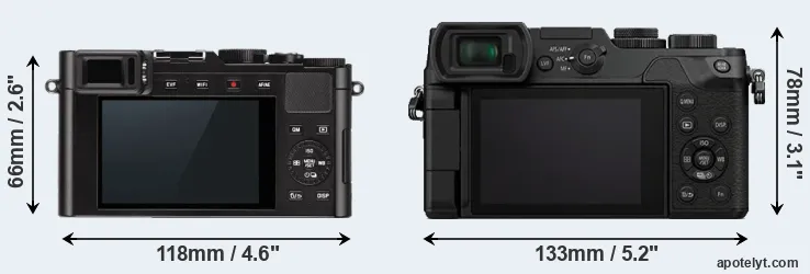Comparison D-LUX Typ 109 or GX8 rear