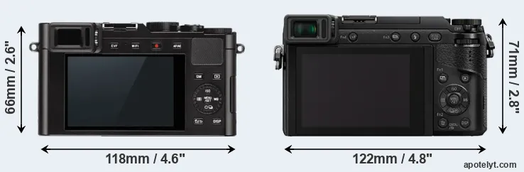 Comparison D-LUX Typ 109 or GX80 rear
