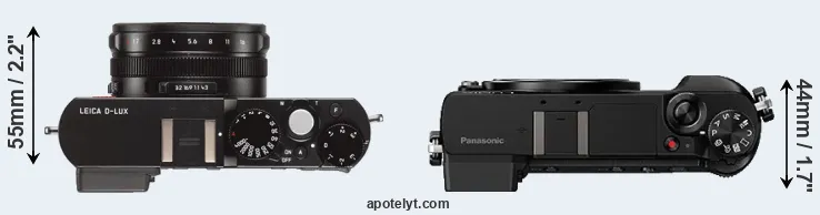 Compare D-LUX Typ 109 versus GX80 top