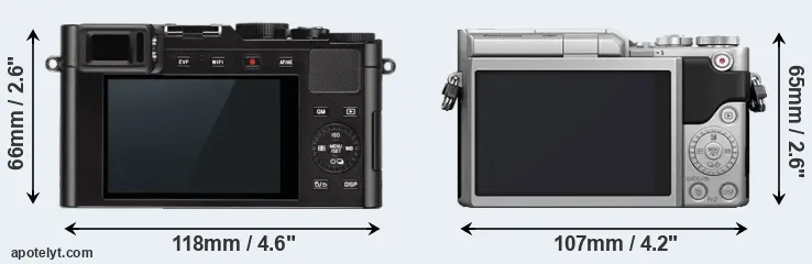 Comparison D-LUX Typ 109 or GX800 rear
