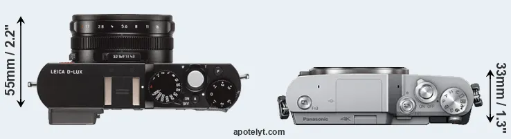 Compare D-LUX Typ 109 versus GX800 top