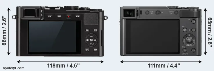 Comparison D-LUX Typ 109 or TZ200 rear