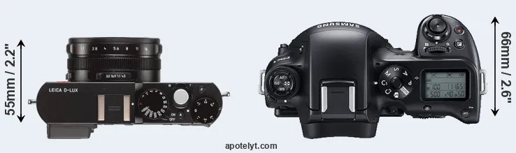 Compare D-LUX Typ 109 versus NX1 top