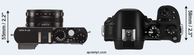 Compare D-LUX Typ 109 versus NX30 top