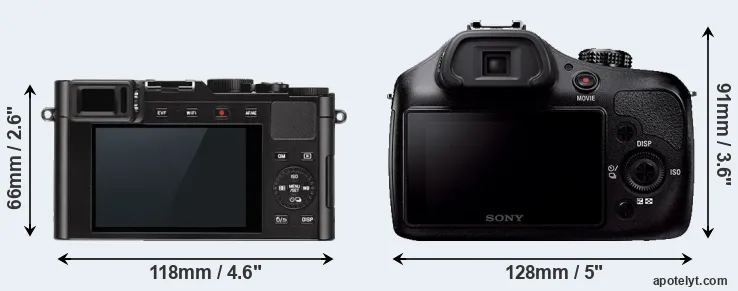 Comparison D-LUX Typ 109 or A3000 rear