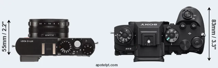Compare D-LUX Typ 109 versus A9 III top