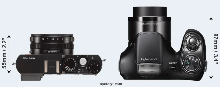Compare D-LUX Typ 109 versus H200 top