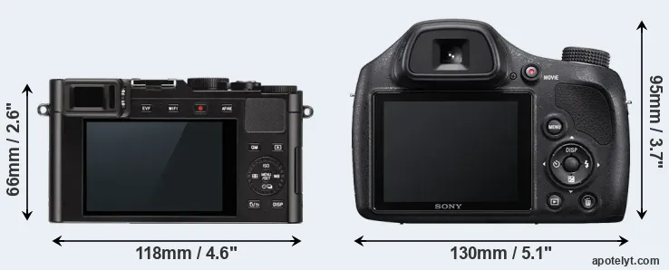 Comparison D-LUX Typ 109 or H400 rear