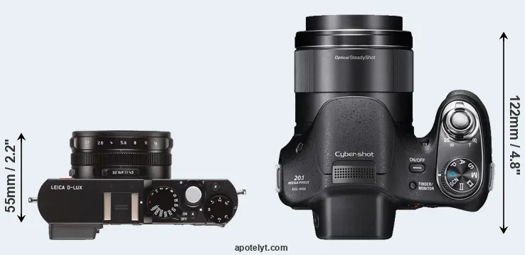 Compare D-LUX Typ 109 versus H400 top