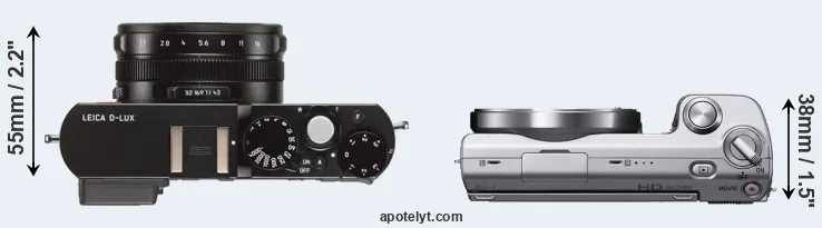Compare D-LUX Typ 109 versus NEX-5 top