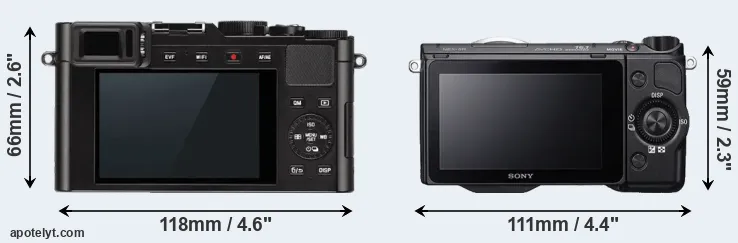 Comparison D-LUX Typ 109 or NEX-5R rear