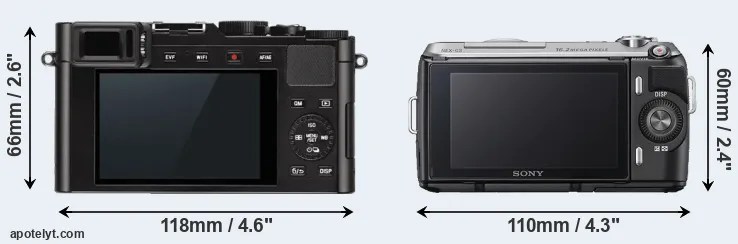 Comparison D-LUX Typ 109 or NEX-C3 rear