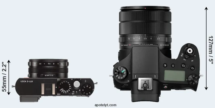 Compare D-LUX Typ 109 versus RX10 III top