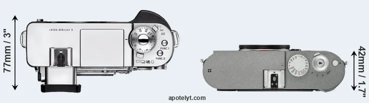 Compare Digilux 3 versus M-E Typ 240 top
