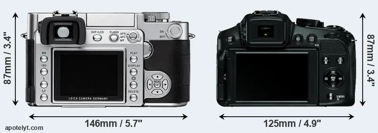 Comparison Digilux 3 or V-LUX 4 rear