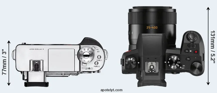 Compare Digilux 3 versus V-LUX 5 top